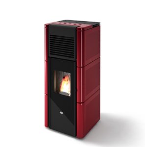 STUFA ZOE CERAMICA ROSSA 15 KW