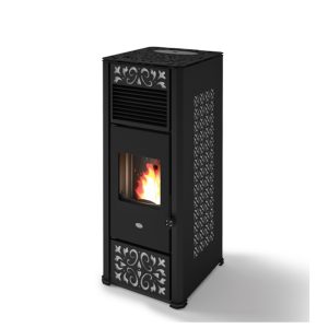 STUFA GEMMA NERO+BIANCO 15 KW