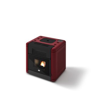 STUFA DADO CERAMICA ROSSO 7.5 KW
