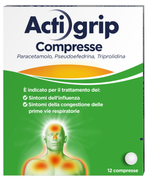 ACTIGRIP *12CPR 2,5+60+500MG