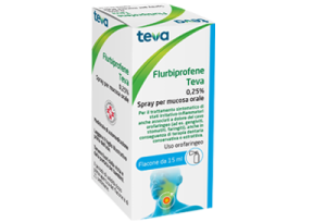 FLURBIPROFENE TEV*OS SPRAY 15ML