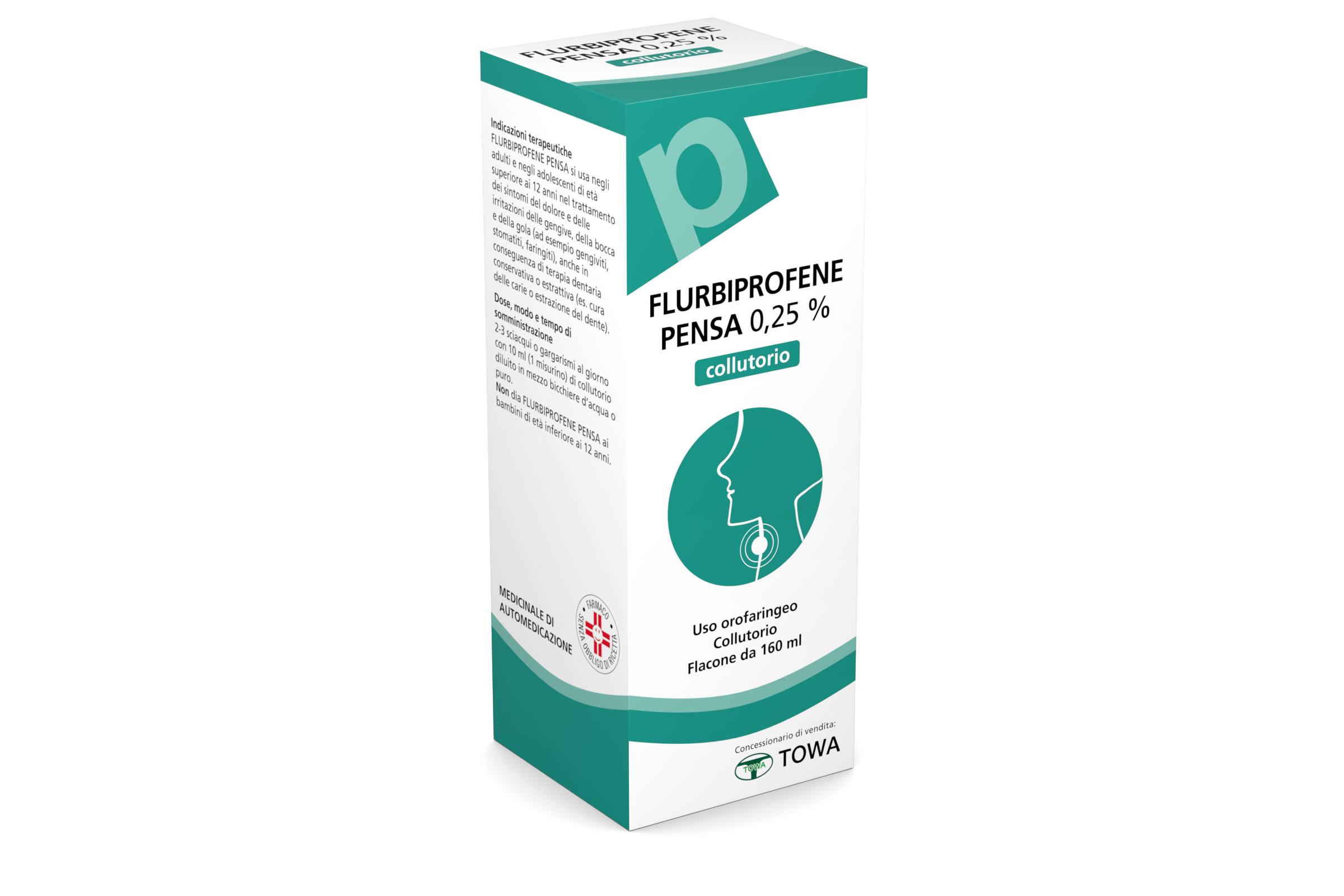 FLURBIPROFENE FG*COLLUT 160ML
