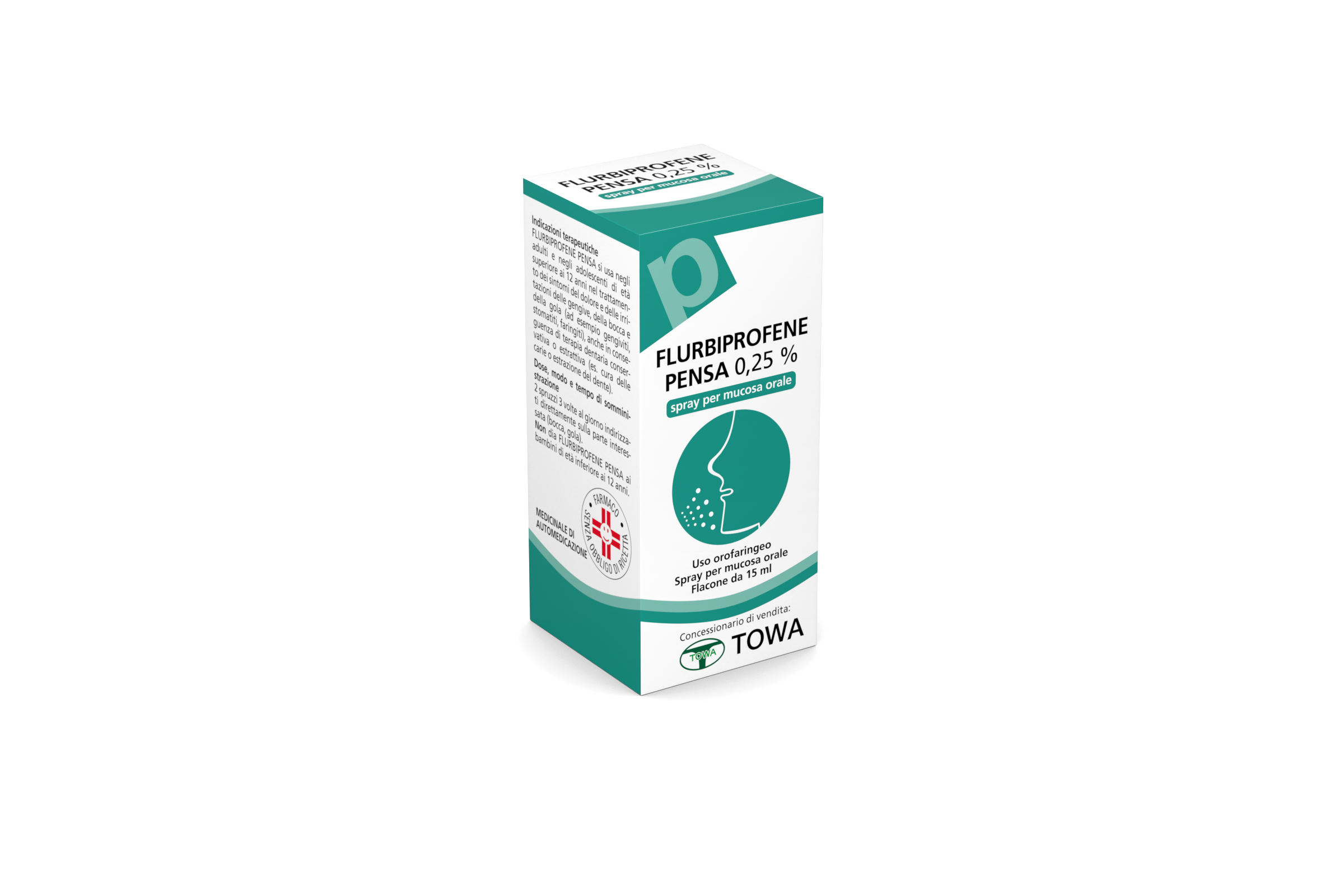 FLURBIPROFENE FG*OS SPRAY 15ML