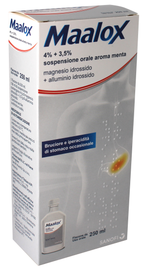 MAALOX*OS SOSP 250ML 4%+3,5% GMM