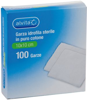 ALVITA GARZA IDROF 10X10CM 100
