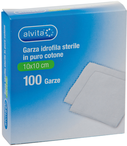 ALVITA GARZA IDROF 10X10CM 100