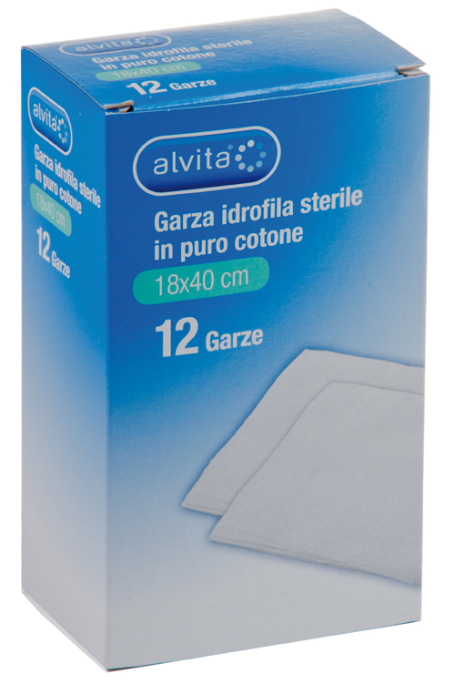 ALVITA GARZA IDROF 18X40CM 12P