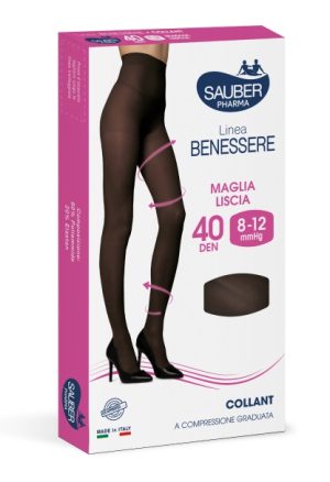 SAUBER COL VEL 8-12MMHG NERO 4