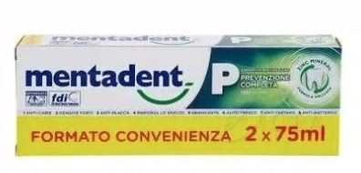 MENTADENT P 2X75MLBITUBO PROM