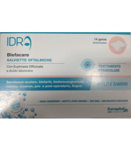 BLEFACARE IDRA GARZE OCUL 14PZ
