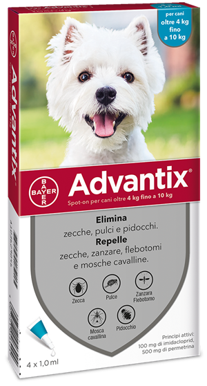 ADVANTIX SPOT ON*4PIP 1ML 4-10KG