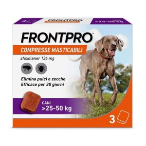 FRONTPRO*3CPR 25-50KG 136MG