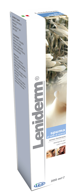 LENIDERM-SPUMA DETERG.200ML VET