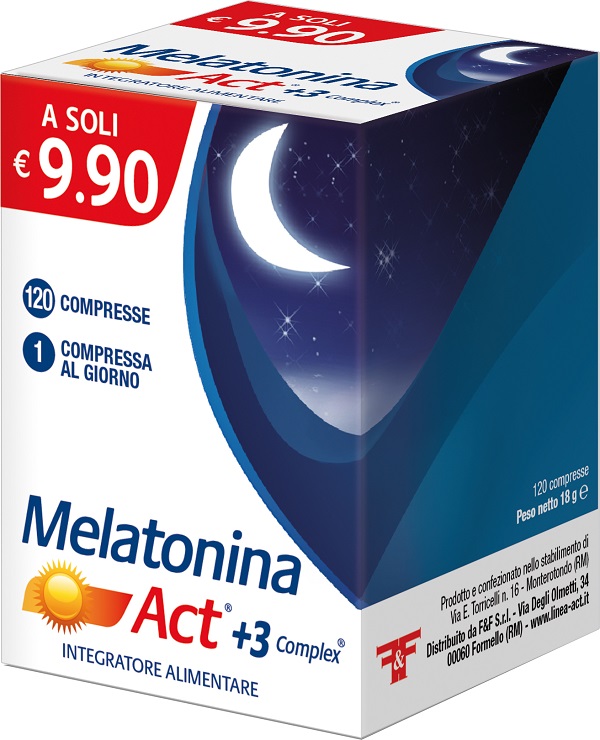 MELATONINA ACT+3 COMPLEX120CPR