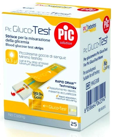 GLUCOTEST STRISCE PIC 25PZ