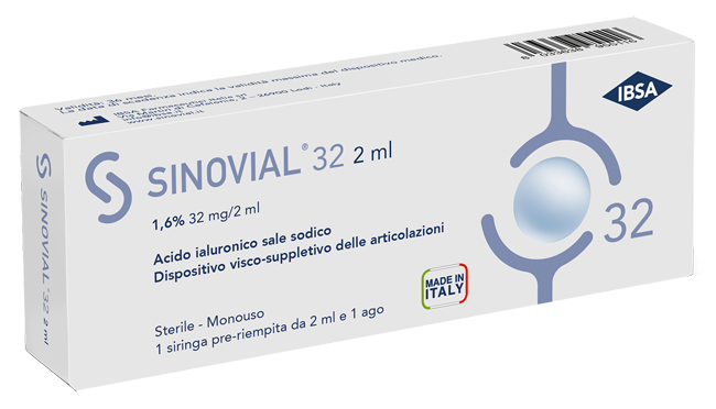 SINOVIAL 32 1,6%% 32MG/2ML 1F