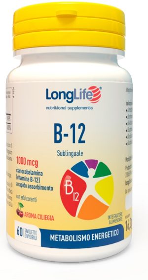 LONGLIFE B12 1000MCG 60CPR