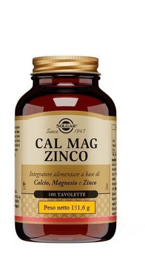 CAL MAG ZINCO 100TAV SOLGAR
