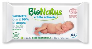 SALVIETTE 99%% ACQUA BIONATUS 64P