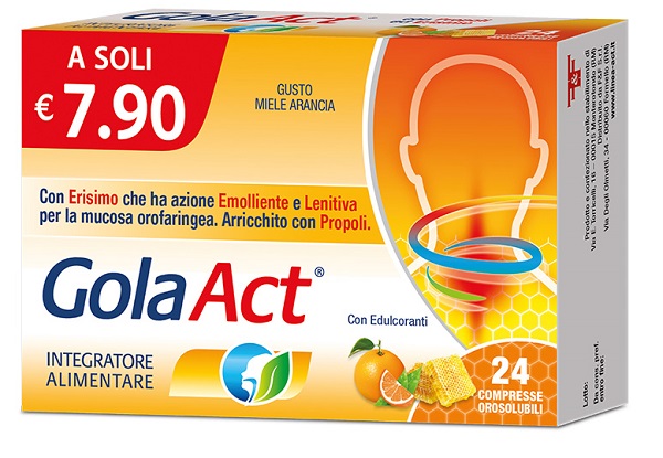 GOLA ACT MIELE ARANCIA 24CPR