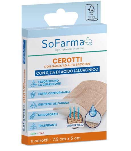 CEROTTO CICATRAZ 7,5X5 6PZ SF+