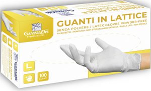 GUANTI LATT S/POL S 100PZ GAMMAD