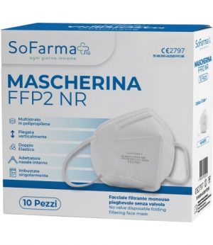 MASCHERINA FFP2 BIANCA 10PZ SF+